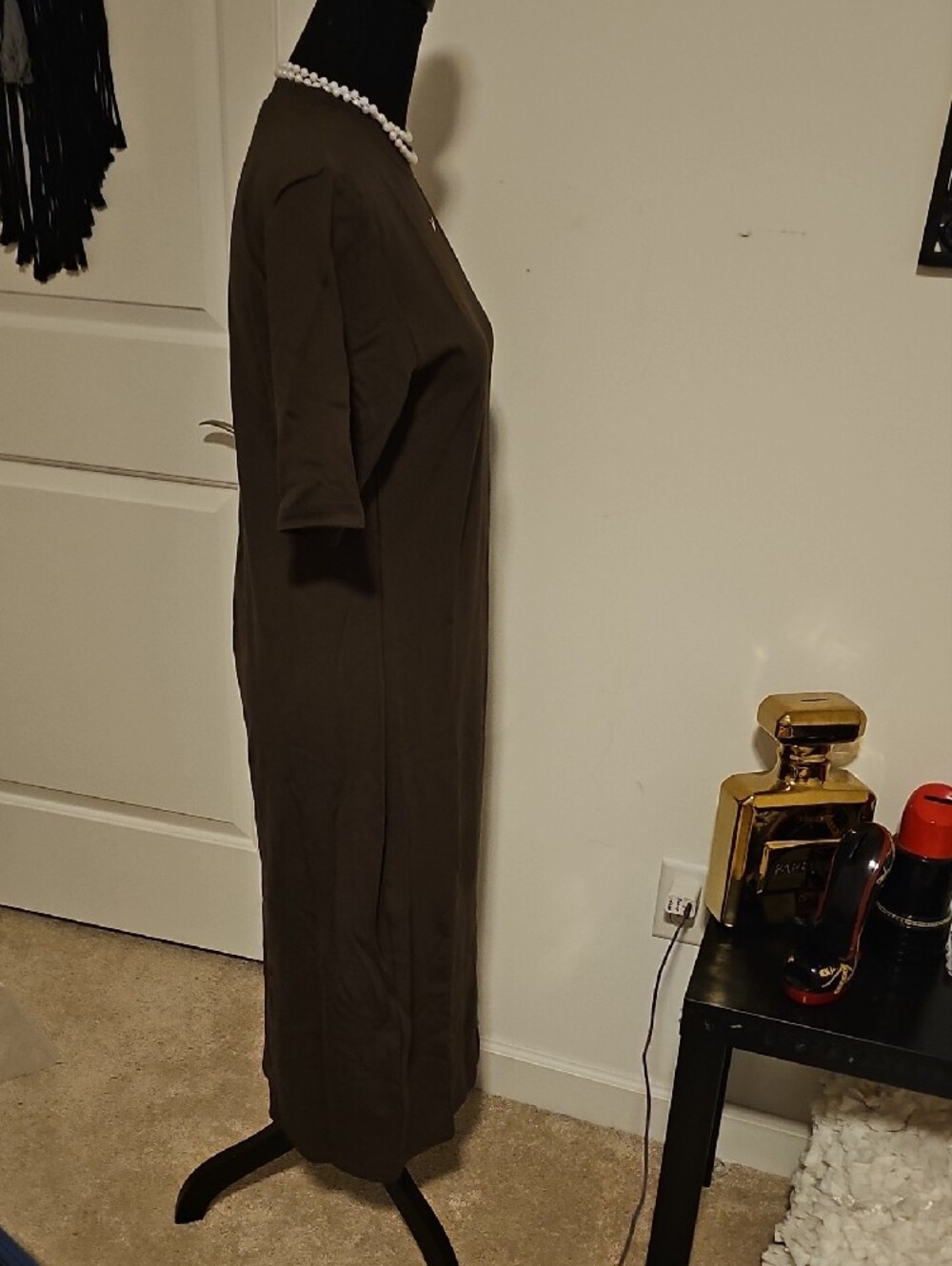 Nike Women's Dark Brown Midi Swoosh Dress - Picture 3 of 7